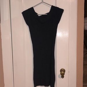 Navy blue sweater dress